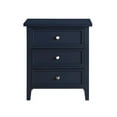 thumbnail image 2 of Comfort Pointe Lennon 3-drawer Midnight Blue Wood Nightstand, 2 of 2