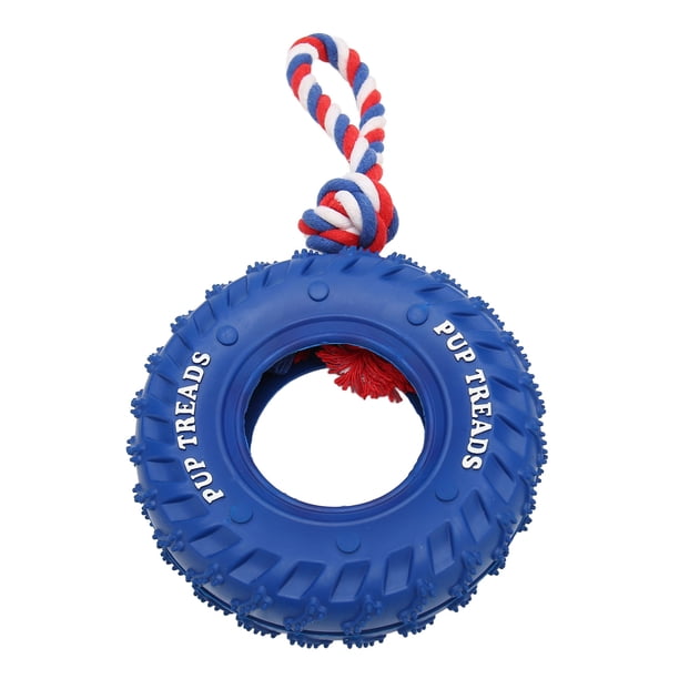 Juguete de goma para masticar neumáticos de perro, juguete para masticar neumáticos de perro, juguete de cuerda para perros, juguete agresivo para perros probado y confiable Jadeshay A