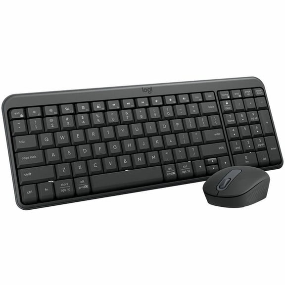 Restored Logitech MK250 Bluetooth Wireless Mouse and Keyboard Combo - Black (Refurbished)