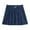 Navy, variant on GobdXE Solid Buckle Belt Waist Pleated Skirt Side Zipper Anti Exposure Lining Back To School Uniform Bottom for Girls 4-5 Years,Navy