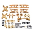 thumbnail image 1 of 1//14 RC Upgrade Pull Rod Links Kits de dirección Conjunto de accesorios para 144010 144001 144002 124017 Pieza de repuesto RC Car , Oro Yotijar Piezas de actualización de coche RC, 1 of 6