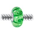 thumbnail image 2 of Bling Jewelry Womens Murano Glass Charm Bead Green Red Blue Aqua Wave Swirl Spacer for Bracelet, 2 of 4