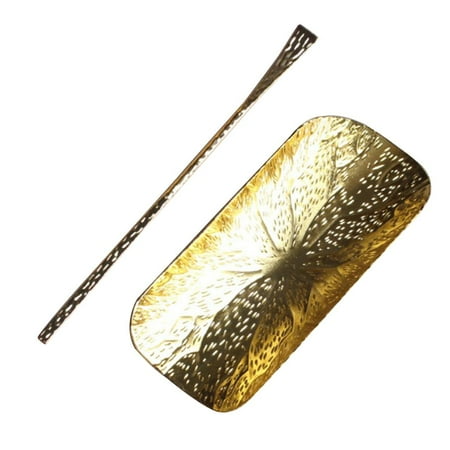 

2PCS Set Metal Asian Chinese Tea Teaspoon For Home Tea-house Ceremony Lotus