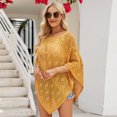 thumbnail image 2 of Suéter de punto fino para mujer, blusa de punto con huecos, chal de punto, primavera 2023, 2 of 4