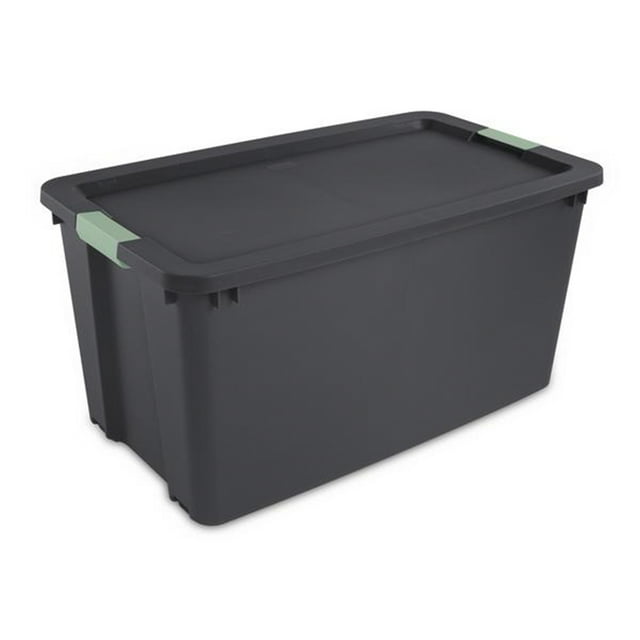 Sterilite Lot de 4 Bacs à Loquet de 45 Gallons avec Roues, Bac de Rangement en Plastique Empilable