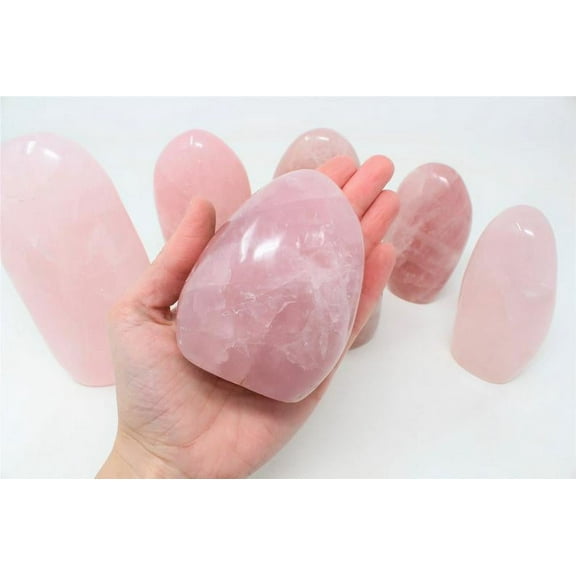 Rose Quartz Polished Freeform, Large Free Standing Cut Base, Specimens, Healing Crystals, Heart Chakra, Quartz Specimen