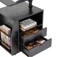thumbnail image 4 of EROMMY Table de Chevet Réglable en Hauteur avec Tiroirs, Noir, 4 of 7