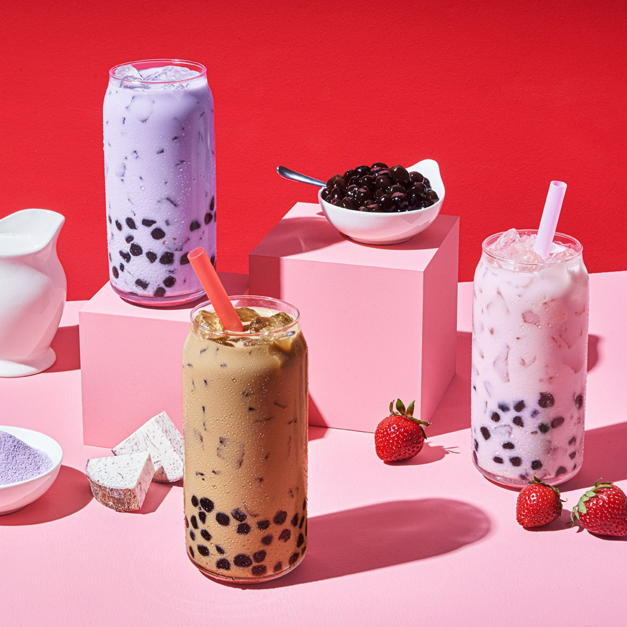 Yulu Instant Boba Classic Milk Tea, Bubble Tea Kit, 3 Drinks
