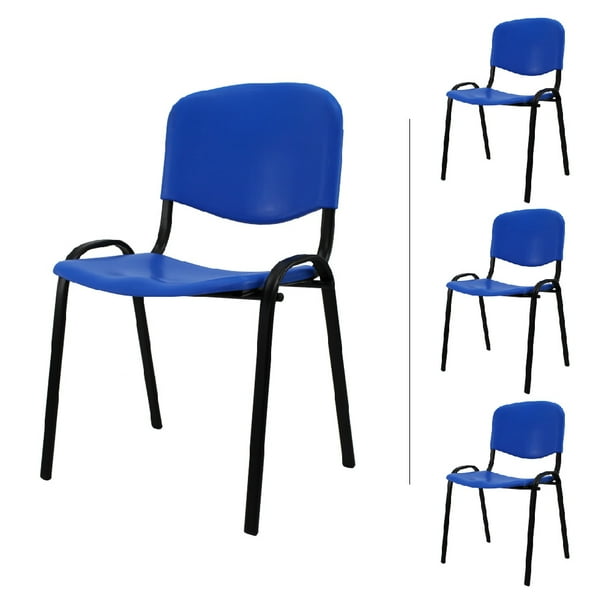Set de 4 Sillas de VISITA ISO Nova Mundo In Azul