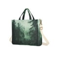 thumbnail image 7 of FORMRS Womens Corduroy Tote Bag Crossbody Shoulder Handbag with Pocket, Green Forest, 7 of 7