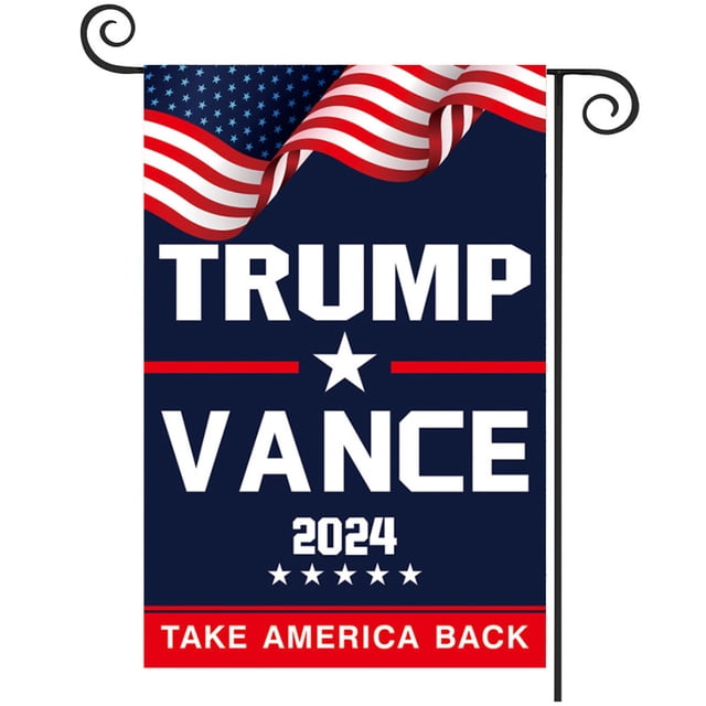 Jardín Trump Vance 2024 Banderas Al Aire Libre para Exterior Casa