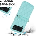 thumbnail image 4 of REQO for Samsung Galaxy Z Flip 3 Case, Diamond Fashion Style and Slim Thin Texture, Hinge Protection, Adjustable Crossbody Strap, 4 of 6