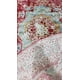 thumbnail image 4 of Alfombra Turca Decorativa Redonda Vintage Magenta Rooted Para Sala Recámara Cocina Hotel Oficina 150x150 cm, 4 of 4