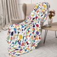 thumbnail image 3 of Sikiie Colorful Spots Cozy Flannel Fleece Throw Blanket: Lightweight & Thick for All Seasons - Perfect for Women, Men, & Kids"60"x50", 3 of 6