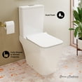 thumbnail image 2 of Nadar Two-Piece Square Toilet Dual-Flush 1.1/1.6 gpf, 2 of 11