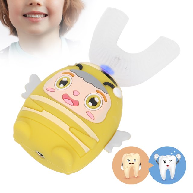 Cepillo de dientes eléctrico para niños en forma de U herramienta de cuidado bucal de cepillo de dientes eléctrico sónico para niños de limpieza automática integral de 360 ANGGREK Otros