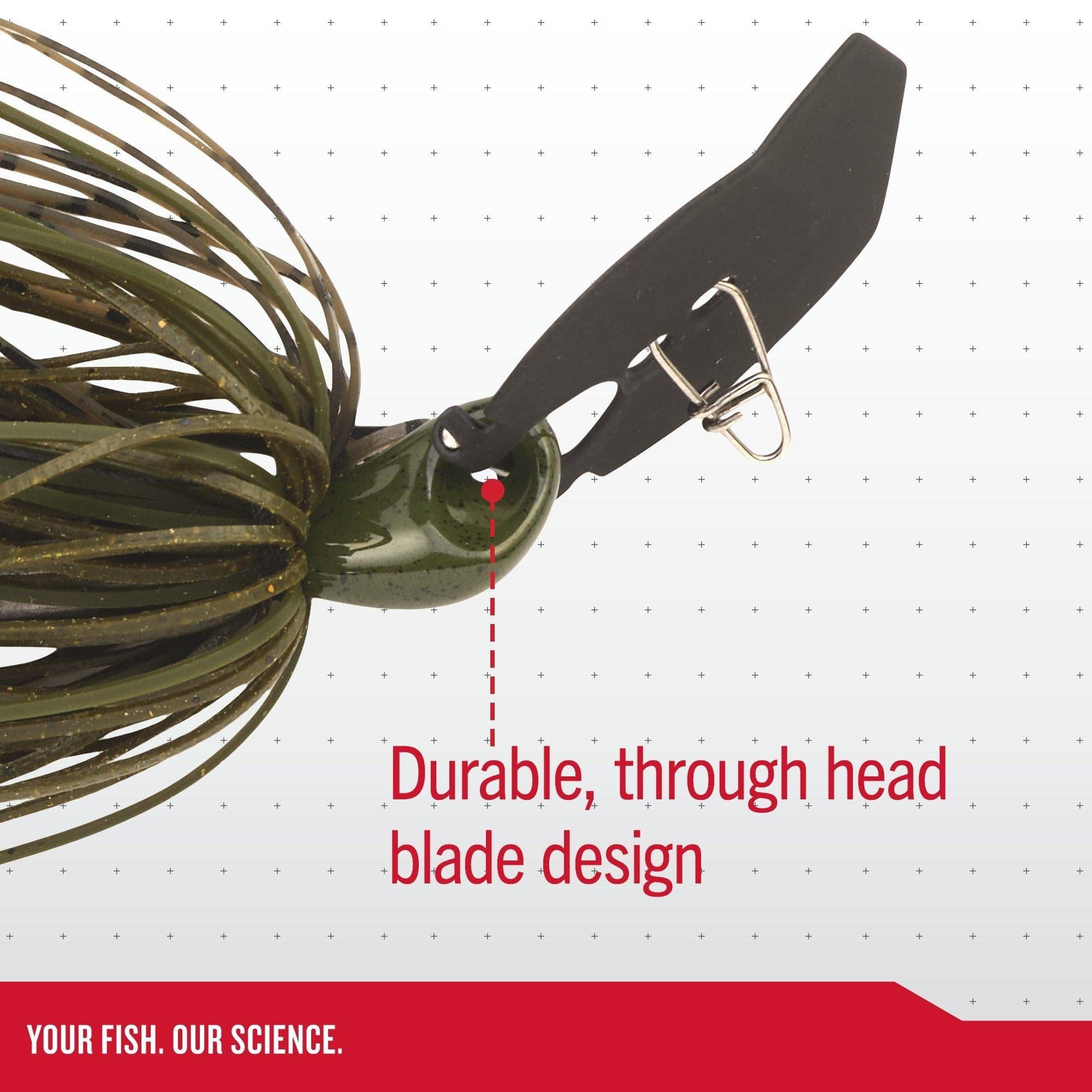 Berkley SlobberKnocker Bladed Jig with PowerBait Silicone Skirt and Trailer
