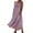 Purple, variant on Summer Dresses for Women Sawvnm Women's Cotton And Linen Dress Long Sleeveless Solid Color Dress With Pocket Skirt Mother's Day Gift for Women Girls