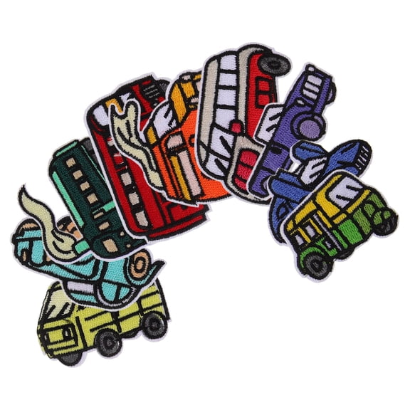 Baluue 9-Piece Assorted Color Sewing Patches for Jackets Fabric Applique Clothes Repair and Decoration Supplies