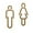 A Golden, variant on Men Women Toilet Sign WC Stickers Retro Lightweight Figure Set Toilet Symbol Sign Restroom Signage Board for Restaurant Parks Bar Shop Store A Golden