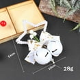 thumbnail image 3 of Under $5 Christmas Decorations Outdoor Hwkond Christmas Five Pointed Star Bell Accessories Pendant Diy Christmas Tree Decorations Bow Knot Bell Window Props,White, 3 of 3
