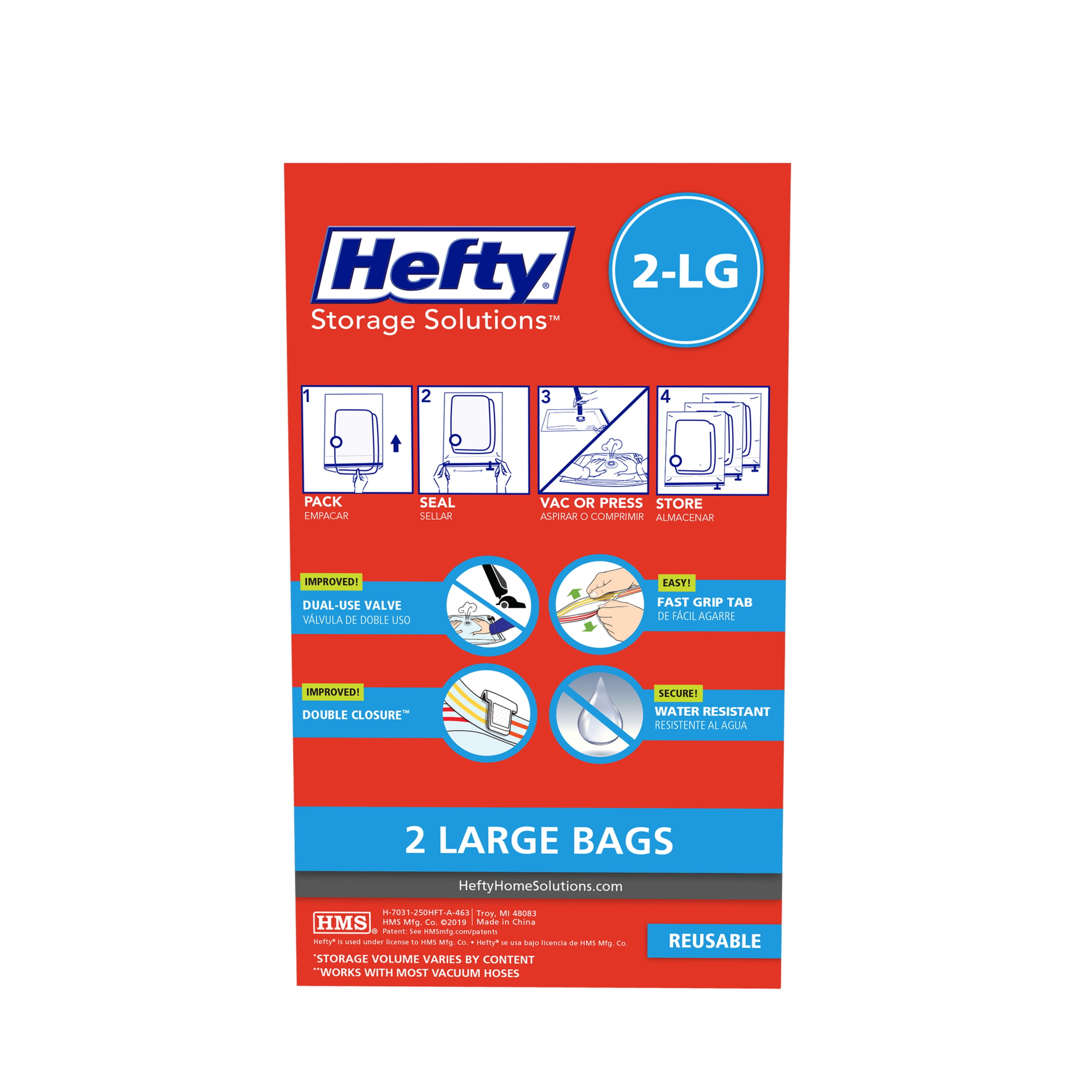 .com: Hefty Shrink-Pak Vacuum Seal Bags: Home & Kitchen