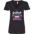 thumbnail image 3 of Inktastic My Greatest Blessings Call Me Abuela with Flowers Women's V-Neck T-Shirt, 3 of 5