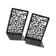 thumbnail image 1 of pitrice 1 Pair Book Ends Book Shelf Holder Metal Bookends for Shelves Home Desk Style A, 1 of 9