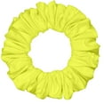 thumbnail image 3 of Scrunchies Cotton Knit Jumbo Size Ponytail Holder Made in USA Scrunchie King Yellow Neon, 3 of 6