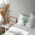 thumbnail image 6 of Sage Green Eucalyptus Leaves Lumbar Pillow Covers 20x12 Inch Set of 2, Farmhouse Stripe Botanical Waterproof Outdoor Pillow Covers, Decorative Cushion Pillowcases for Couch, Sofa, Bed, Garden, Patio, 6 of 9