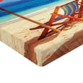 thumbnail image 2 of Ambesonne Tropical Fitted Sheet, Sea of Thailand Beach, Twin Size, Orange Blue, 2 of 3