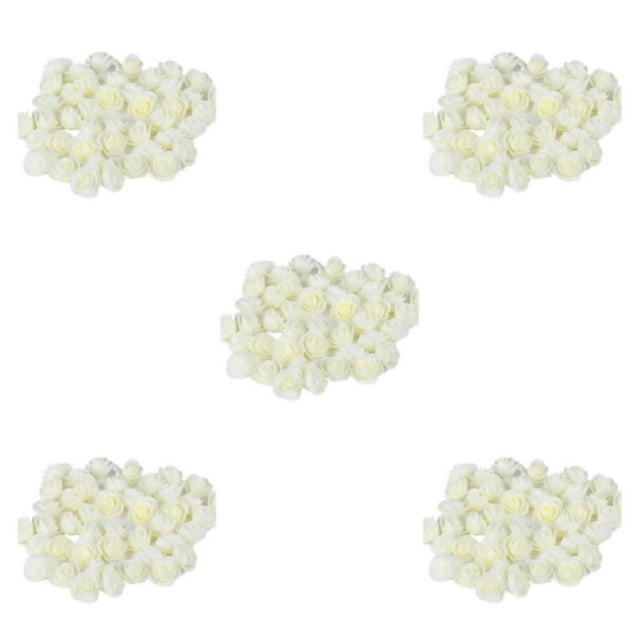 Transemion 500pieces Wreath Wedding House Decor Lasting Impression With These Exquisite milky white 5Set