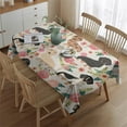 thumbnail image 2 of Dachshund and Flower Rectangle Tablecloth 60"x84",Waterproof Polyester Rectangle Table Cloth, Wipeable Spillproof Polyester Tablecloth for Dining, Camping, Indoor and Outdoor, 2 of 5