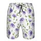 thumbnail image 3 of Balery Purple Chicory Traje de Baño Estilo Hawaiano para Hombre, Shorts de Secado Rápido con Bolsillos-X-Large, 3 of 6