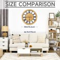 thumbnail image 2 of HOMCOM 30 Inch Large Wall Clocks for Home Decor, Silent Non Ticking Decorative Roman Numerals Oversized Clocks Battery Operated for Living Room Bedroom Kitchen, Black and Natural Wood Colour, 2 of 8