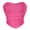 Hot Pink, variant on Kaemgyyd Women's Strapless Bodyshaper Top Fashion Stretch Going out Party Corset Top Glitter Sparkle Shapewear Built-In Bra