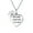 Silver-A, variant on Womens Inspirational Live Love Laugh Dog Tag Pendant Necklace in Sterling Silver