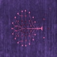 thumbnail image 1 of Ahgly Company Indoor Square Abstract Purple Contemporary Area Rugs, 5' Square, 1 of 4