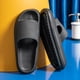 thumbnail image 4 of Sandalias Suaves Zapatillas Antideslizantes Diapositivas Para Verano Playa Mar (Negro 42-43) Likrtyny Para Estrenar, 4 of 8