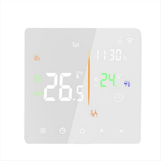 Termostato Integrado Sin Wifi, 3 A, para Calentar Agua/Caldera de Pared, Control Táctil Universal con Temporizador Inteligente B