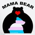 thumbnail image 3 of CafePress - Mama Bear Trans T Shirt - Men's White Classic Cotton T-Shirts, 3 of 4
