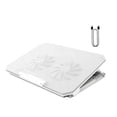 thumbnail image 4 of Almohadilla de refrigeración para ordenador portátil con dos ventiladores, 2 puertos USB, accesorio versátil para el hogar y la Oficina, enfriador ergonómico para portátil, altura, 4 of 8