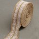 thumbnail image 5 of sweethay Rollo de yute natural de alta , 1 m/rollo, cinta de arpillera, rollo de yute de encaje de arpillera para decoración rústica de boda, Type2 NO2, 5 of 6