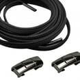 thumbnail image 6 of Elastic No Need Tie Shoe Laces Tie of Less Shoe Laces for Climbing Biking Walkin Black Lace Black, 6 of 8