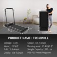 thumbnail image 5 of FYC 2.25HP Under Desk Treadmill - 2 in 1 Folding Electric Treadmill 220LBS Weight Capacity Slim Walking Smart Treadmill with Remote Control for Home Office, 5 of 6