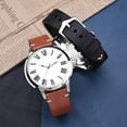thumbnail image 3 of BISONSTRAP Men's Watch Bands, Hand-Stitched Leather Watch Straps, Quick Release, 20mm, Toffee Brown with Silver Buckle, 3 of 7