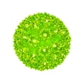thumbnail image 1 of Novelty Lights LED 10in 150 Light Starlight Sphere, Lime, Extra Large Ornament Ball Light, 5ft Hanging Cord with S Hook, 12ft Power Cord with Stackable Plug, Commercial Grade, 1 of 5