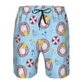 thumbnail image 4 of Wukai Gnome Pool Party Print Beach Trunks with Compression Liner Swimsuit Quick Dry Beach Sports Shorts with Pocket-Large, 4 of 8