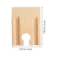 thumbnail image 2 of 10pcs Wood Concave Train Track Replacement Expansion Train Railway Tracks, 2 of 8