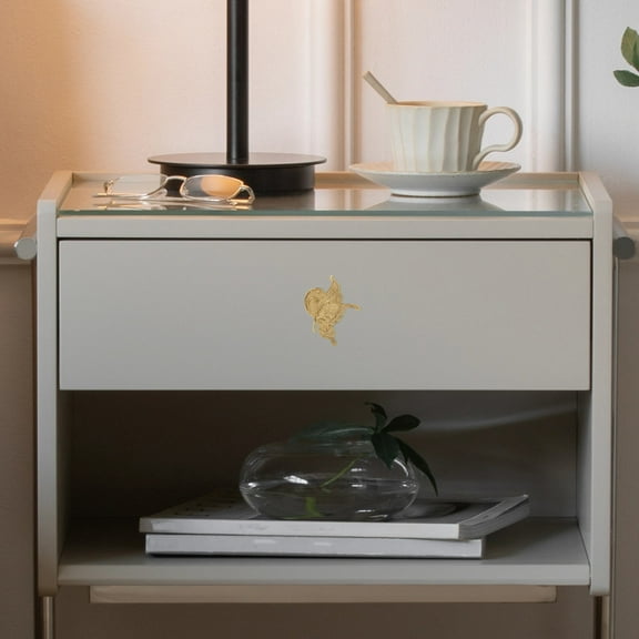 Golden Brass Butterfly Shaped Handles for Furniture Decor Elegant Cabinet Closet Drawer Pulls Small